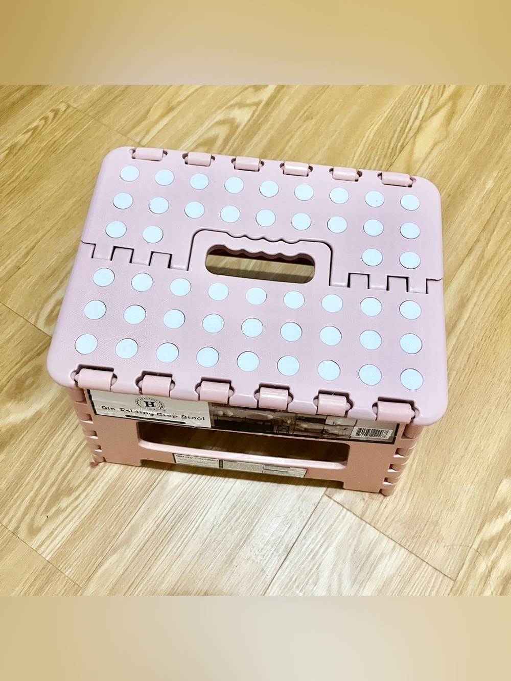 Heritage Pink Folding Step Stool
